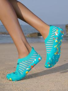 ZVB Chaussures d'eau pour couples, convenant aux amateurs de pieds nus. Chaussures de plage à semelle souple pour femmes, pour la natation, la plongée, les activités extérieures d'été à séchage rapide, la pêche, les chaussures de gué respirantes