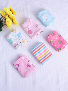 6 Pieces The Four Seasons Little Girls' Soft Cotton Underwear Toddler Undies Young Girl Panties