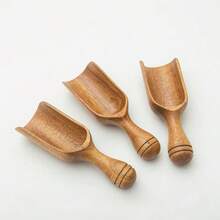 厨房与餐厅用品、厨房用具及小工具、量具、量勺、平铲、红木量勺、咖啡豆量勺、红木勺、木罐勺、木浴盐勺、茶匙、洗衣粉勺、奶粉勺、木糖勺、蜂蜜勺多件套，送给妻子或母亲的礼物。有1件套/2件套/3件套/4件套/5件套/6件套可选，家庭晚餐用品，圣诞派对用品 - 原木色 - 查看 10