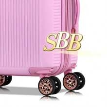 High Quality Carry-On Suitcase, 4 Double Wheels, 360 Degree Rotation, 9kg - 淺粉色 - 查看 3