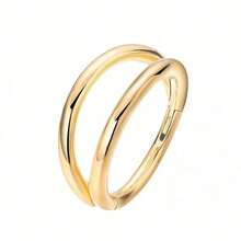 SENLANSP 1pc Double Septum Rings Nose Rings Hoops Cartilage Hoop Earring Piercing Nose Open Stacked Hoop Nose Rings 16G 18G 20G 6/8/10mm,Nose Rings Septum Piercing Clicker Nose Hoops Piercings Hinged Segment Rings Helix Piercing Unisex Body Jewelry,3 Layers Hinged Septum Nose Rings, Nose Piercing Jewelry Helix Cartilage Tragus Earrings Piercing Jewelry For Women