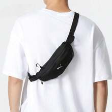 Puma Waist Bag, Shoulder Bag, Chest Bag, Casual Messenger Bag, Sports Backpack, Mobile Phone Bag, 24.5*4*9CM - 黑色 - 查看 6