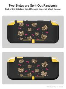 1 pieza Funda protectora con diseño de lazo y estampado de leopardo, compatible con Switch 2 (2025), para Nintendo Switch NS/Switch OLED/Lite, adecuada para accesorios de consola de juegos Switch 2, bolsa de almacenamiento, funda protectora para Switch, regalo romántico para jugadores de Switch - Multicolor - Ver 4