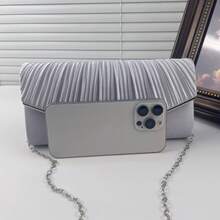 Elegant Pleated Evening Bag,Perfect Clutch For Party, Wedding And Banquet
