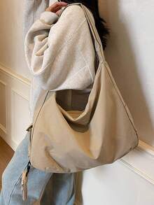 Geantă crossbody simplă, de înaltă calitate, cu capacitate mare, culoare solidă versatilă, cu portofel mic pentru monede de aceeași culoare, geantă unică casual și foarte atractivă pentru femei, potrivită pentru naveta la serviciu și cumpărături.