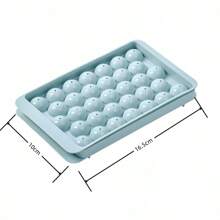 Homemade Ice Cube Mold  Spherical Ice Grid With Lid Household Frozen Ice Cube Artifact Creative Internet Celebrity Ice Box - 藍色 - 查看 2