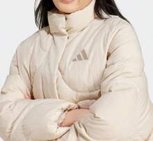 Adidas Nueva chaqueta corta informal de plumas para mujer.