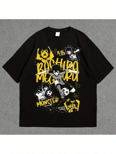 Camiseta Blue Lock - Merch de BlueLock Meguru Bachira - Camiseta de anime y manga de fútbol - Amante del anime y fútbol de BlueLock, regalo camiseta unisex