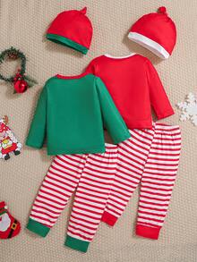 European & American Infant & Toddler Boys' Christmas Themed Outfit Set, Customized Development - Multicolor - View 2
