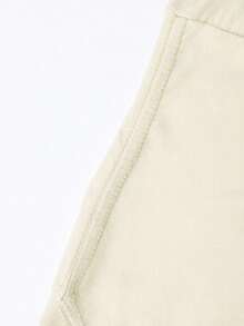 VHUTHK (220 Pure Cotton T-Shirt)  SEE NO   Printed Casual Pure Cotton Print For Men's Summer Round Neck Short Sleeved Shirt - Beige - View 5