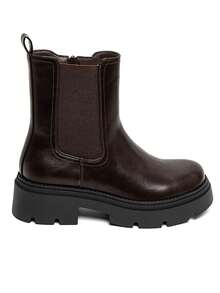 Bottines Chelsea Femme Semelle Crantée – Élégance Urbaine - Brown - View 3