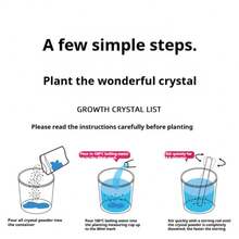1件装晶体生长科学实验套装，趣味亲子互动实验道具，化学实验晶体生长原理，情商与智力发展，动手玩具 - 生日礼物、复活节礼物、万圣节礼物、圣诞节礼物，完美礼物之选