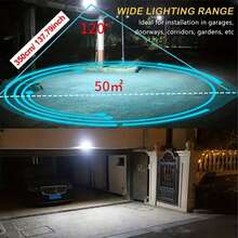 1pc Solar Powered Outdoor Wall Light, Outdoor Garden Solar Light With Motion Sensor, Fake Surveillance Light, Super Bright 4 LED Large Night Light, 5 LED Multi-Function Small Stake/Wall Light, 1200mAh Lithium-Ion Battery Solar Charging, Simulated Security Camera Design, 3 Lighting Modes, No Remote Control Included - Black - View 4