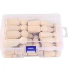 20pcs Wooden Peg Dolls, Unfinished Wooden Female People Shape Nature Plain Wood Body Dolls For Art Craft Projects DIY