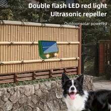 Solar Ultrasonic Dog Repellent Defender, Animal Pest Deterrent With Motion Sensor And Flashing Lights Outdoor Pest Repeller For Farm Garden Yard Repellent Dogs, Cats, Birds, Skunk, Squirrels - Green - View 7