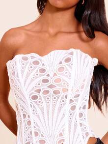 Body básico para mujer: básico sin costuras para gimnasio, salidas nocturnas y uso en capas negro, blanco y rojo, talla S, M y L - lechoso - Ver 5