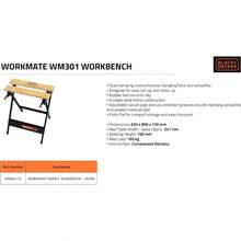 BLACK+DECKER Workmate 301 Workbench WM301XJ - Black - View 7