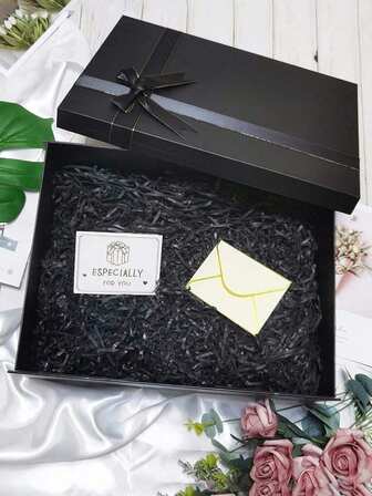 1 pieza Caja de regalo con lazo plegable, Caja de regalo grande con tapa - Adecuada para regalos de fiesta, regalos festivos, regalos para la novia, embalaje de regalos de cumpleaños del Día de San Valentín, bodas, Navidad, Día del Padre, Día de la Madre (Caja de embalaje de vino tinto)