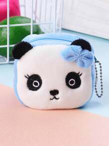 1pc Cartoon 3D Bee Coin Purse, Multipurpose Frog Wallet, Creative Portable Organizer For Coins, Keys, Earphones, Useful Daily Accessory & Birthday Gift