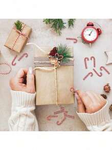 20pcs/5pcs Christmas Candy Cane Decorations, Colorful Mini Artificial Candy Canes, Santa Claus Sticks Without Holes For Hanging, DIY Wreath Decor Accessories, Christmas Decorations, DIY Craft Supplies, Tabletop Decor, Holiday Atmosphere Decoration Props