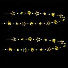2pcs 40th Birthday Decorations Number 40 Circle Dot Twinkle Star Garland Hanging Streamer Bunting Banner Backdrop For 40 Year Old Happy Birthday 40th Anniversary Forty Party Supplies - Multicolor - View 5