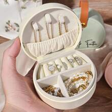 Customized Travel Jewelry Box, Earring Box, Ring Box, Necklace Storage Box, Leather Jewelry Box, Bridesmaid Gift Box (For Sisters And Friends), Holiday Calendar