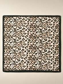 1件装 女士 2026 经典豹纹 70*70cm 缎面头巾 防晒 多功能头巾 日常休闲 - 彩色 - 查看 10