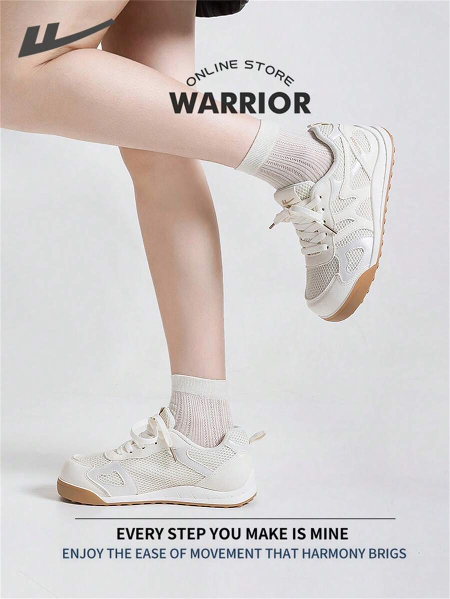 WARRIOR Warrior Women's Board ShoesSpring And SummerLightweightComfortableBreathableModest StyleCasual Yet SleeksneakersApplicable Throughout The Yearwear-ResistingAll-Day WearTraining SneakersRunning Shoes Little White Shoes
