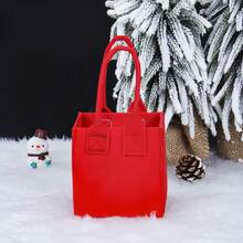 3D Design Stoff Geschenktüten - Weihnachts-Strick-Puppen Geschenktüten, Weihnachtsmann Schneemann Hirsch Puppen Aufbewahrungstasche, Weihnachtsabend Apfeltasche, Verpackungsbox, handgemachte Süßigkeiten Geschenktüte, perfektes Geschenk für Gastgeschenke und Dekoration 1 Stück Weihnachten Weihnachtsdekoration Weihnachtspyjamas Weihnachtsgeschenke Weihnachtsdekoration