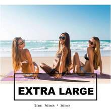 2 Packs Turkish Beach Towels Vacation Essentials Quick Dry Sand Free Oversized Bath Pool Swim Towel Extra Large XL Big Blanket Adult Travel Cruise Accessories Must Haves  Stuff - Thinner Yellow - View 4