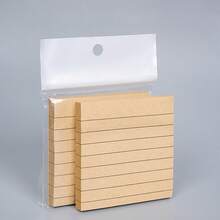 80张/本创意简约办公便签，强力粘性免撕便签，网格学生标记便签 - 黑與白 - 查看 12