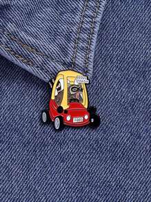 1pc Fun Cartoon Duck Car Brooch Pin Animal Badge Children's Gift For Men And Women's Daily Wear - animal - View 9