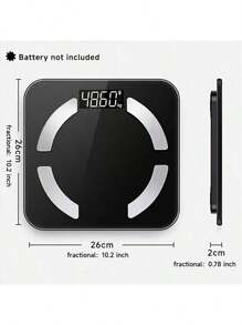 RAF Rechargeable Smart Digital Bathroom Scale With High-Definition LCD Display, 400lb Capacity, Body Composition Analysis, BMI, Muscle & Water, Mobile App Connectivity - Multicolor - View 3