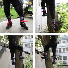 2 Gears Adjustable Safety Tree Climbing Spike Set Survival Hunting Climbing Tool - Black - View 9