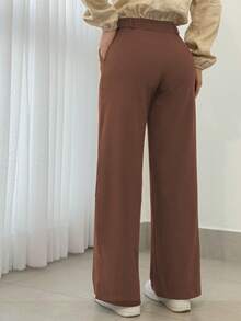 Women's Dress Pants, Wide Leg, Palazzo Style - View 3