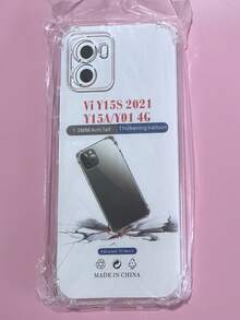 1 件透明防摔外壳，适用于 Vivo 系列、Vivo 手机透明防摔手机壳、手机壳、手机保护套、手机壳、手机套、四角防摔手机壳、透明手机壳、极简手机壳、纯色手机壳、透明手机壳、TPU 防摔手机壳（军用级防摔） - 無色 - 查看 35