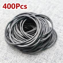 400 Uds bandas de goma negras banda estirable goma resistente 40mm banda elástica fuerte suministros de embalaje de papelería de oficina WJ1O - 400 piezas - Ver 9