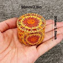 1.6/2/2.5英寸Moon Sun 香草研磨机金属四层研钵研磨机手动粉碎机锌合金波西米亚烟草草吸烟工具香烟雪茄配件礼物 - 月亮 - 查看 9