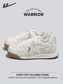 WARRIOR Warrior Women's Board ShoesSpring And SummerLightweightComfortableBreathableModest StyleCasual Yet SleeksneakersApplicable Throughout The Yearwear-ResistingAll-Day WearTraining SneakersRunning Shoes Little White Shoes