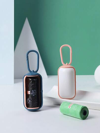 1 قطعة موزع أكياس نفايات الحيوانات الأليفة، حامل لجمع فضلات الكلاب، موزع محمول لأكياس الفضلات، مستلزمات تنظيف، للخارج، معدات التخييم، #اللون عشوائي