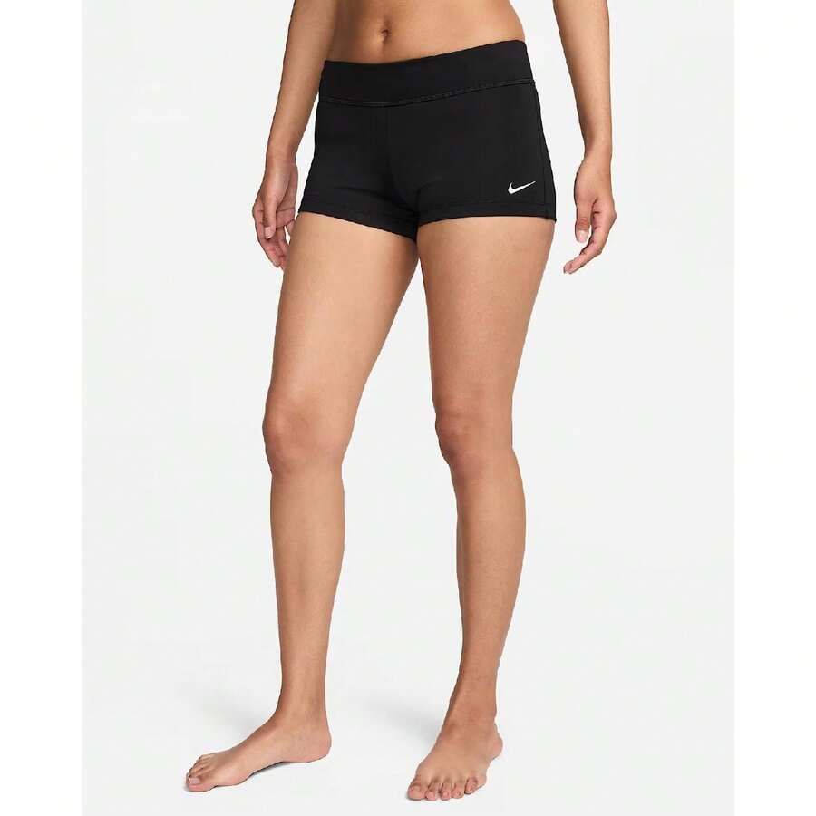 Nike Swim Essential Kick Shorts Women's XL Black Stretch Elastic Waist SRT621 - màu đen - Xem 1
