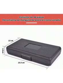 Juego de dados,AVEDISTANTE juego de llaves de vaso de 46 piezas de 1/4" ,Juego de llaves de carraca con juego de llaves de vaso de broca métricas y extensiones para reparación de automóviles y hogar con caja de almacenamiento - Multicolor - Ver 4
