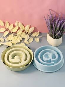 Süßigkeiten-Farbe @ geformte Langsam-Fressnapf, Anti-Verschlingen Hund Katze Langsam-Fress-Napf