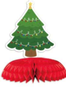 1 قطعة ديكور عسلي للكريسماس، ديكور طاولة الحفلات، قطعة مركزية لطاولة الطعام، حامل عسلي من الورق