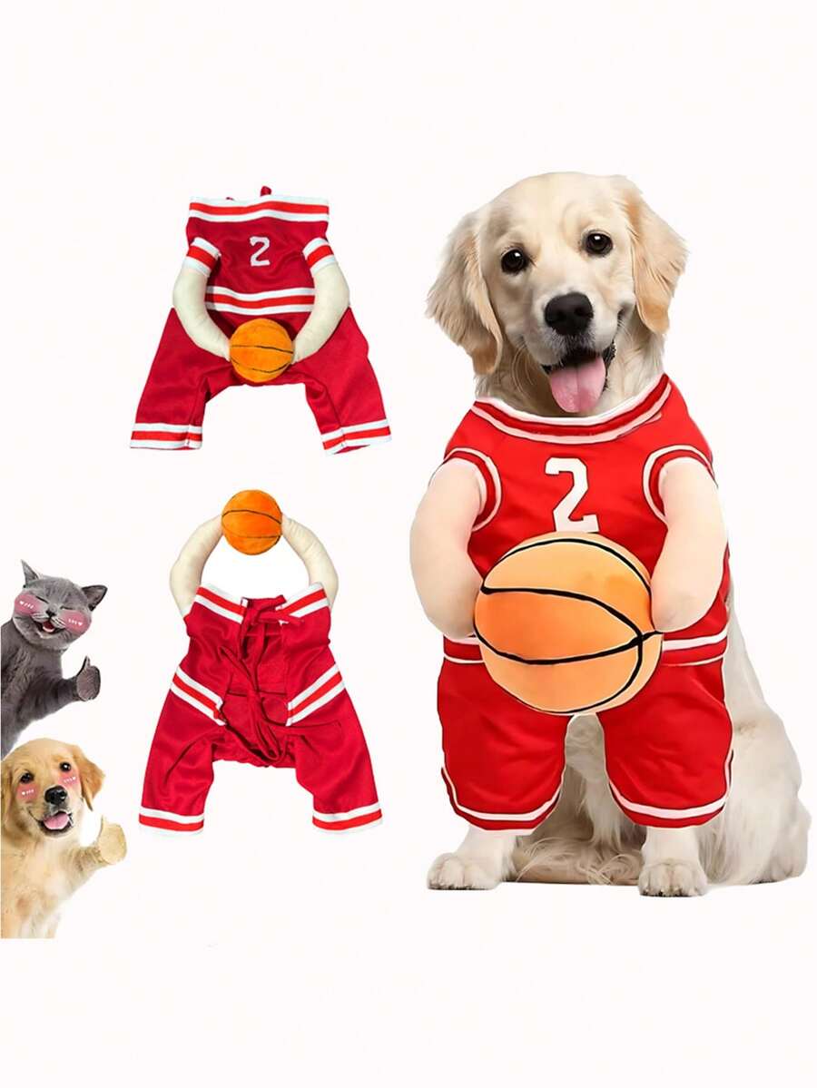 宠物万圣节服装，宠物篮球服，适合中小型犬