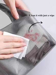 Große wasserdichte Aufbewahrungstasche, Reise Make-up Organizer Handtasche, Kordelzugbeutel für Männer & Frauen, Outdoor Schwimmen Fitness Kulturtasche mit Trocken- und Nassfach