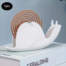 قطعة واحدة أو قطعتان من موقد طارد البعوض الأنيق والإبداعي بتصميم خارجي على شكل قوقعة وقطة، مناسب للاستخدام الداخلي والخارجي، مصنوع من مواد متينة مثل البولي بروبلين والحديد المطاوع، يتناسب تماما مع عيدان البخور والعود وطارد البعوض، رف طارد البعوض الجميل، حامل موقد البخور الزخرفي، وملحقات طارد الحشرات للاستخدام المنزلي والمكتبي