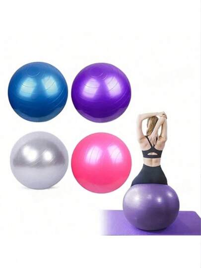 1pc Thick Anti-Burst Yoga/Pilates Ball For Fitness, Sensory Training And Balance