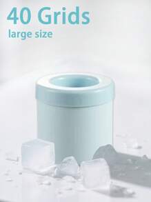 3/2/1 件装便携式冰格，60/40/30 孔圆柱形 3D 制冰器，易脱模硅胶冰格，挤压杯制冰器，带盖硅胶冰桶，易脱模圆柱形冰格 - 彩色 - 查看 14