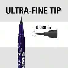 Kiss me HEROINE MAKE By KISSME Smooth Liquid Waterproof Eyeliner, 01 Jet Black,1 Count, 0.014 Fl Oz, For Women Girls Perfect For Winter Ideal For Y2K Fancy Fashion, For Birthday Christmas Gift Party - màu đen - Xem 2